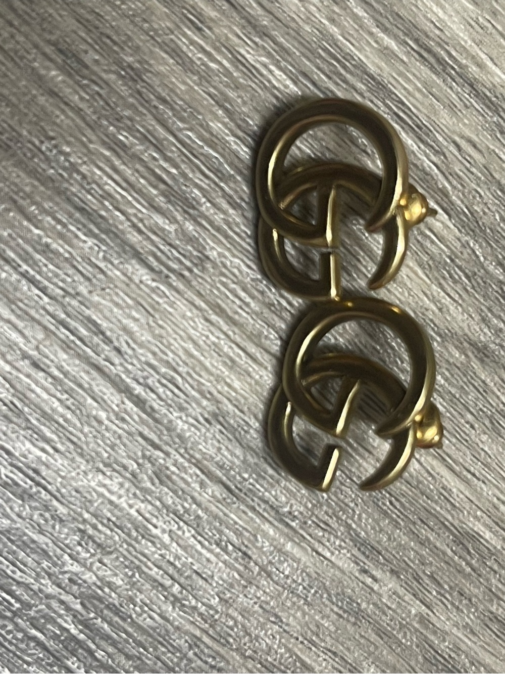 Gold-Tone Interlocking Hoop Drop Earrings - Women Jewelry